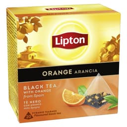 Te Negro Lipton Naranja 20 Bolsitas Piramides 20 UN