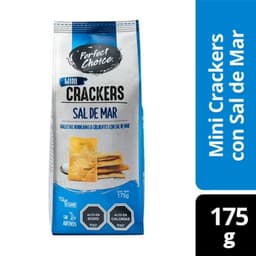 Galletas Mini Crackers con Sal de Mar Perfect Choice 175 g