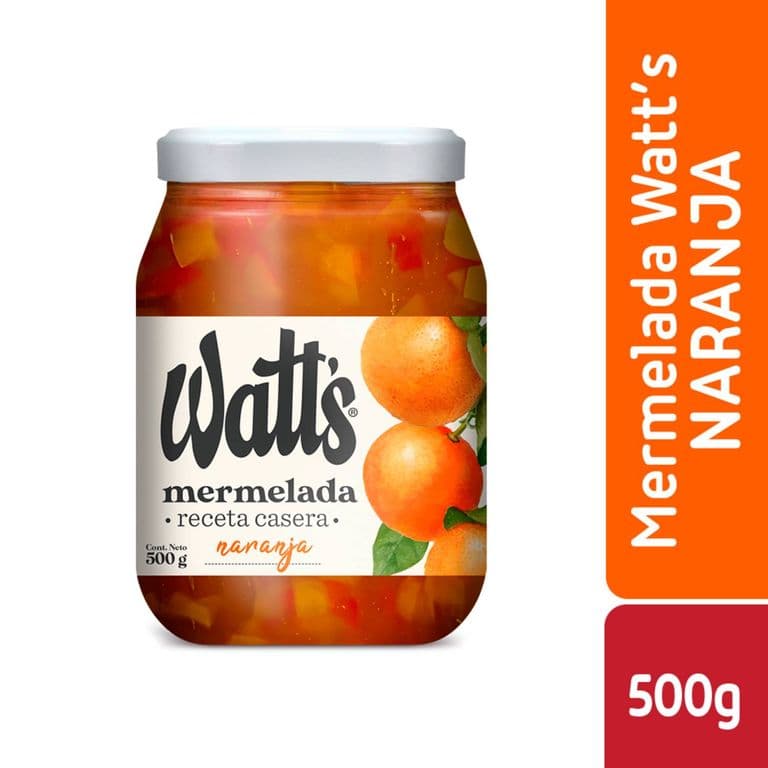 Mermelada Watts Naranja Receta Casera 500 g
