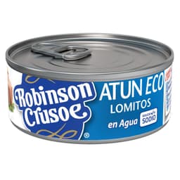 Atun Lomitos al Agua Reducido en Sodio Robinson Crusoe 140 g