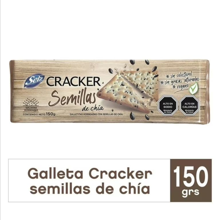 Galletas Cracker con Semillas de Chia Selz 150 g