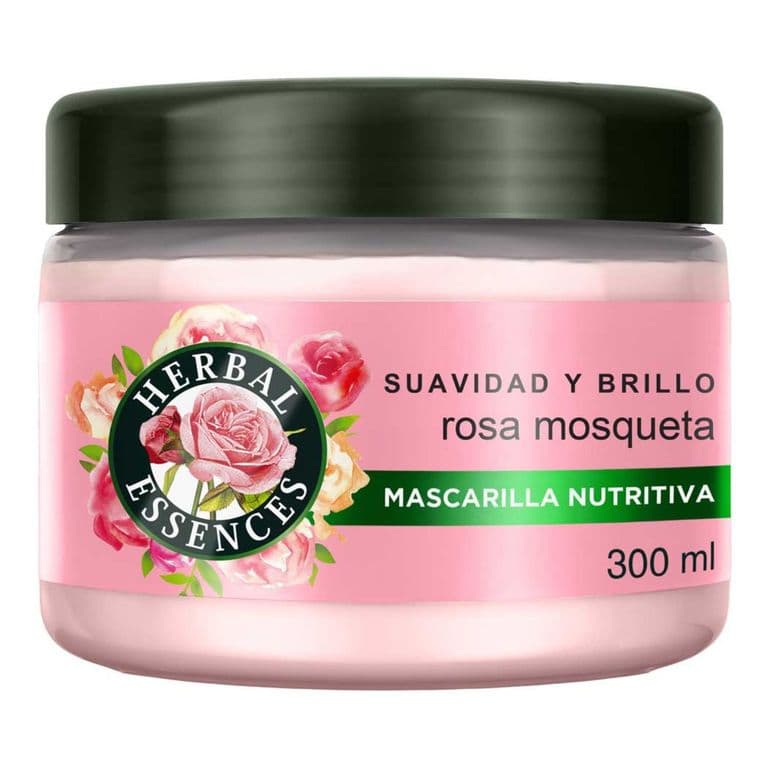 Mascarilla Capilar Smooth Rosa Mosqueta Herbal Essences 300 ml