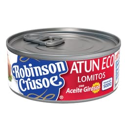 Atun Lomitos al Aceite Reducido en Sodio Robinson Crusoe 140 g