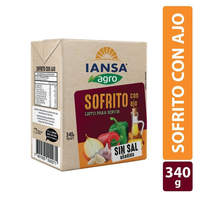 Sofrito con Ajo Iansa Agro 340 g