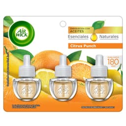 Repuesto Electrico Aceite Aroma Citrus Punch Air Wick 3 x 20 ml