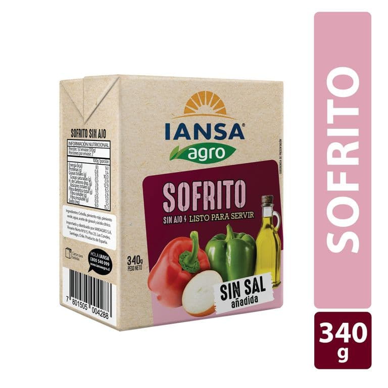 Sofrito sin Ajo Iansa Agro 340 g