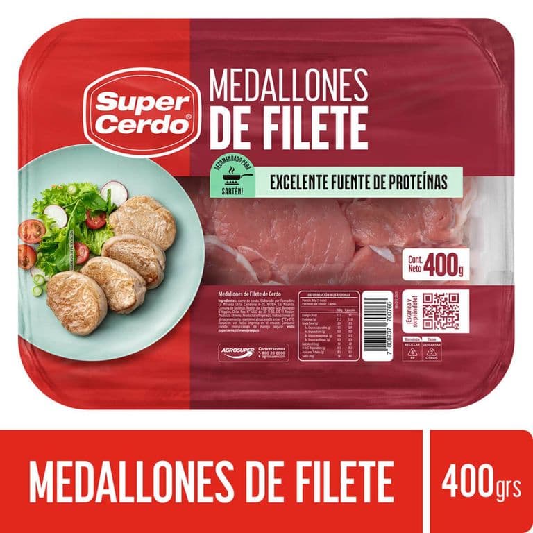 Medallones de Filete de Cerdo Super Cerdo 400 g