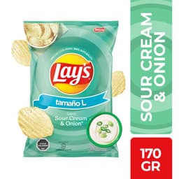 Papas Fritas Sabor Sour Cream y Onion Lays 170 g