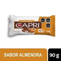 Chocolate en Barra Capri Relleno Sabor Almendra 90 g