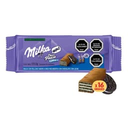 Obleas Milka Chocopause Bis Banada y Rellena con Oreo 105.6 g