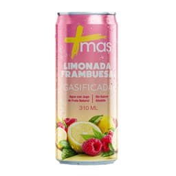 Agua con Gas Sabor Limonada Frambuesa Mas 310 ml