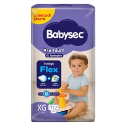 Panales Desechables Premium Talla XG Babysec 112 un