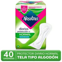 Protectores Diarios Femeninos Normal Nosotras 40 Un