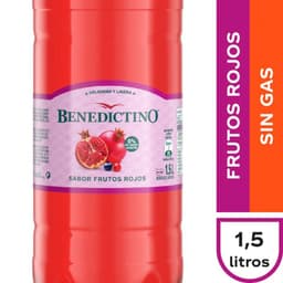 Agua Saborizada Benedictino Sabor Frutos Rojos 1.5 L 1.5 LT