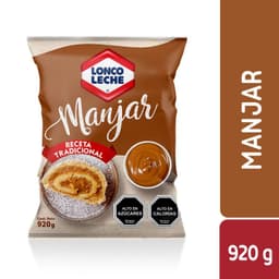 Manjar Receta Tradicional Bolsa Loncoleche 920 g