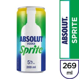 Coctel Absolut Vodka Sprite Lata 5 269 ml