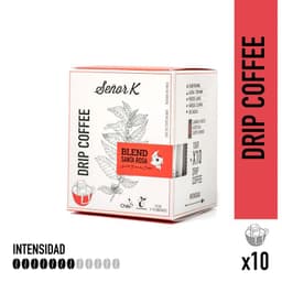 Drips de Cafe Molido Blend Santa Rosa Senor K 10 Un