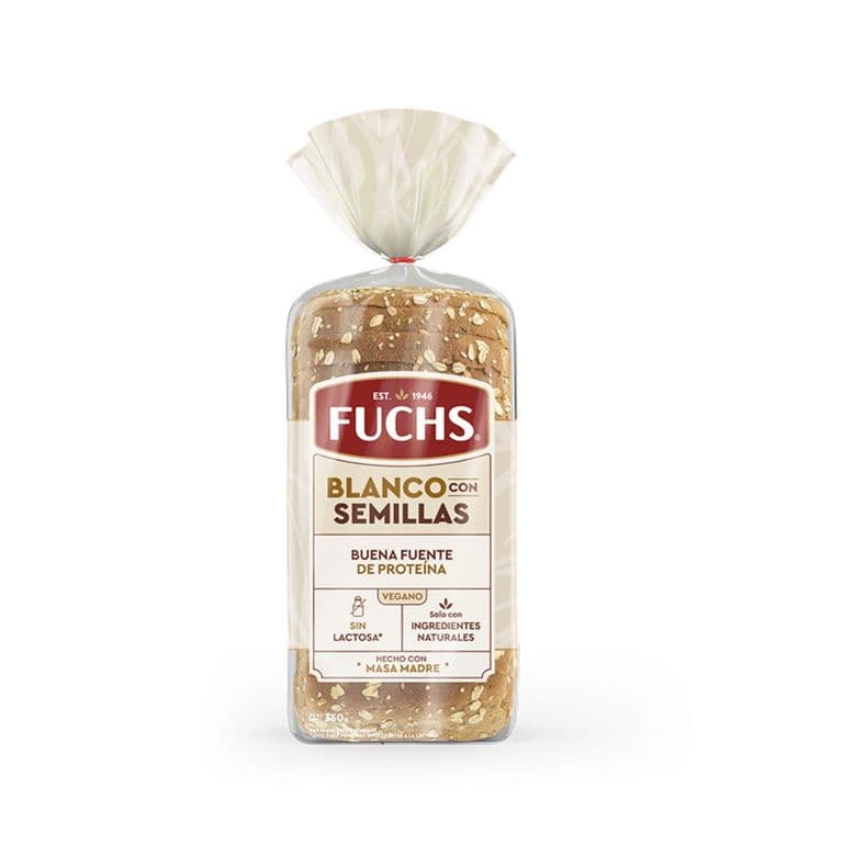 Pan de Molde Blanco con Semillas Fuchs 350 g