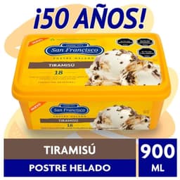 Helado de Crema Sabor Tiramisu San Francisco 900 ml