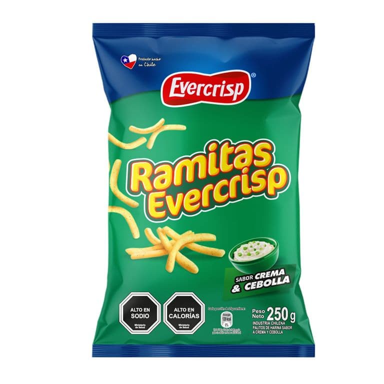 Ramitas Sabor Crema y Cebolla Evercrisp 250 g