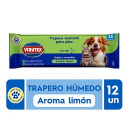Trapero Humedo Pets Aroma Limon Virutex 12 un