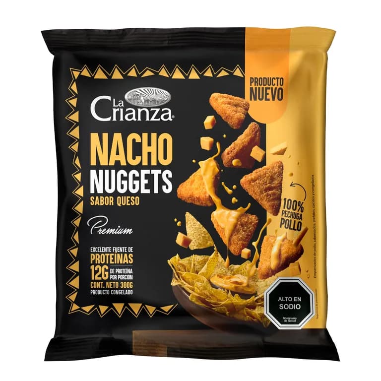 Nacho Nuggets Sabor Queso Congelados La Crianza 300 g