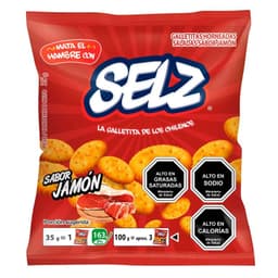 Galletas Saladas Sabor Jamon Selz 35 g