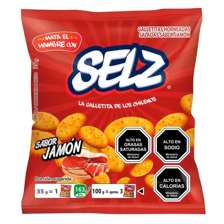 Galletas Saladas Sabor Jamon Selz 35 g