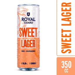 Cerveza Royal Guard Sweet Lager Mix Durazno Lata 3.5 350 ml