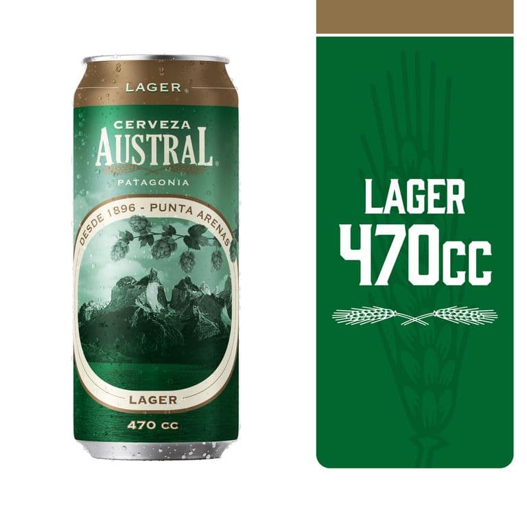 Cerveza Lager Austral Lata 5 470 ml