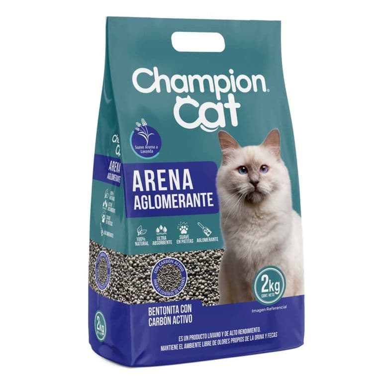 Arena Aglomerante para Gatos Champion Cat 2 Kg