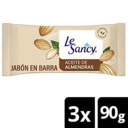 Pack Jabon en Barra Aceite de Almendras Le Sancy 3x90 gr