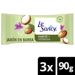 Pack Jabon en Barra Karite y Verbena Le Sancy 3x90 gr