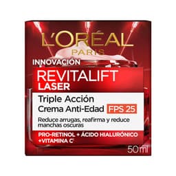 Crema Facial Revitalift Triple Accion Antiedad FPS 25 Dermo Expertise 50 ml