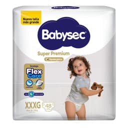 Panales Desechables Super Premium Talla XXXG Babysec 48 un