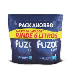 Pack Detergente Liquido Forte Fuzol 2x3 lt