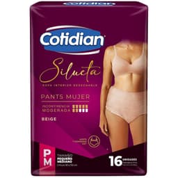 Ropa Interior Desechable Pants Mujer Silueta P/M Cotidian 16 un