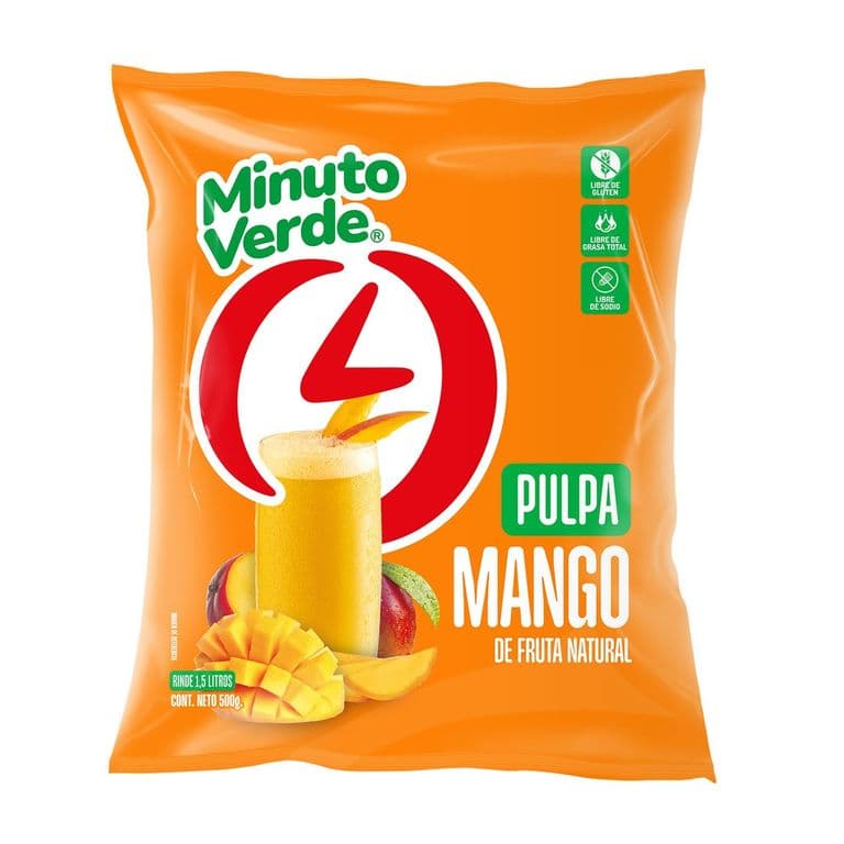 Pulpa Mango Congelado Minuto Verde 500 gr