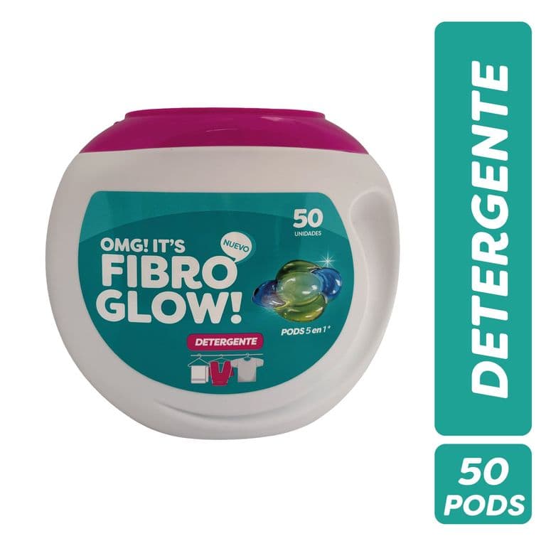 Detergente Ropa 5 en 1 Biodegradable Fibro Glow 50 un