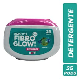 Detergente Ropa Pods 5 en 1 Biodegradable Fibro Glow 25 un