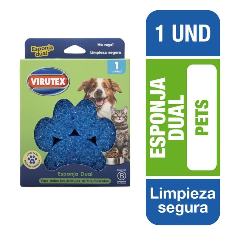Esponja Dual Pets Virutex un