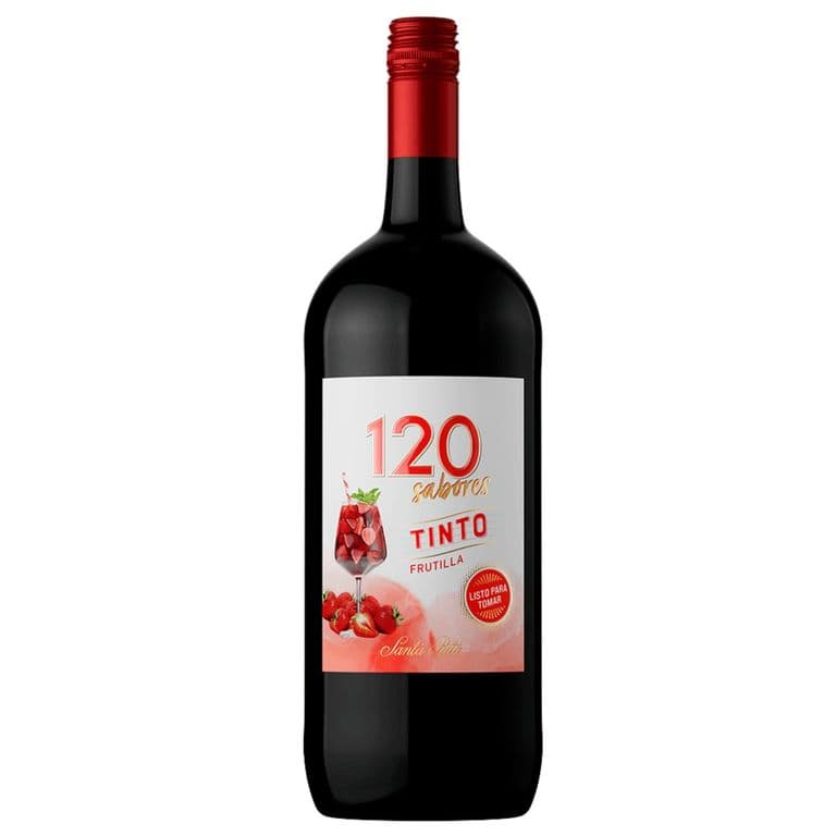 Coctel de Vino Tinto 120 Sabores Frutilla 9 1.5 L 1.5 LT