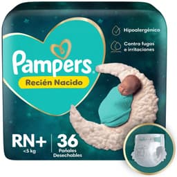 Panales Desechables Proteccion Insuperable Recien Nacido Pampers 36 un