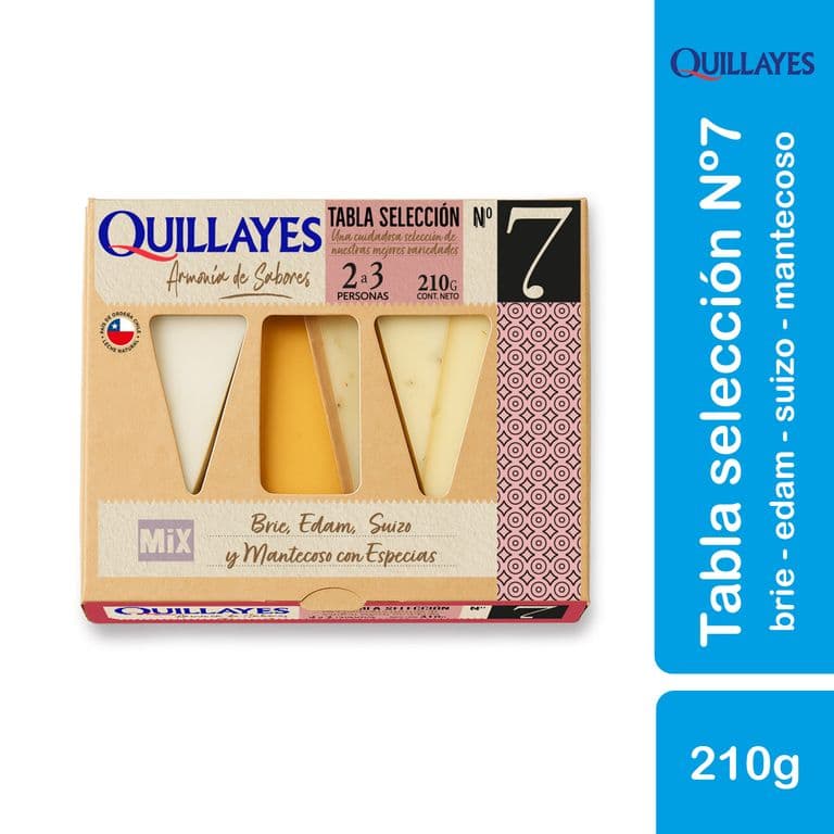 Tabla de Quesos para Coctel Quillayes 210 gr