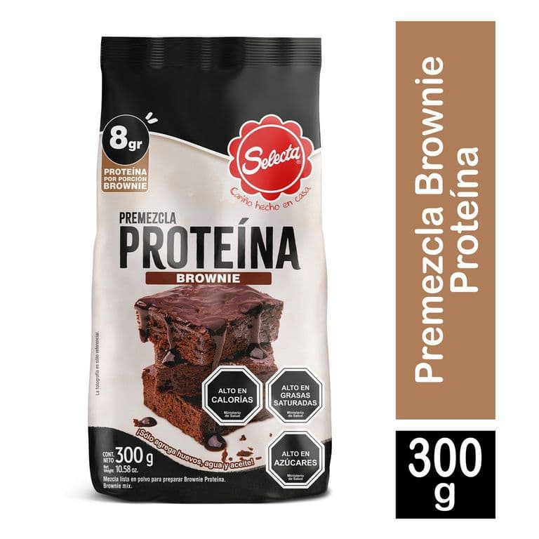 Premezcla Proteina Brownie Selecta 300 g