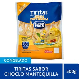 Tiritas de Pollo Sabor Choclo Mantequilla Congeladas Super Pollo 500 g