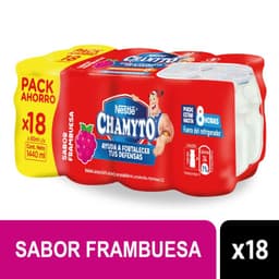 Pack Probioticos Sabor Frambuesa Chamyto 18x80 ml