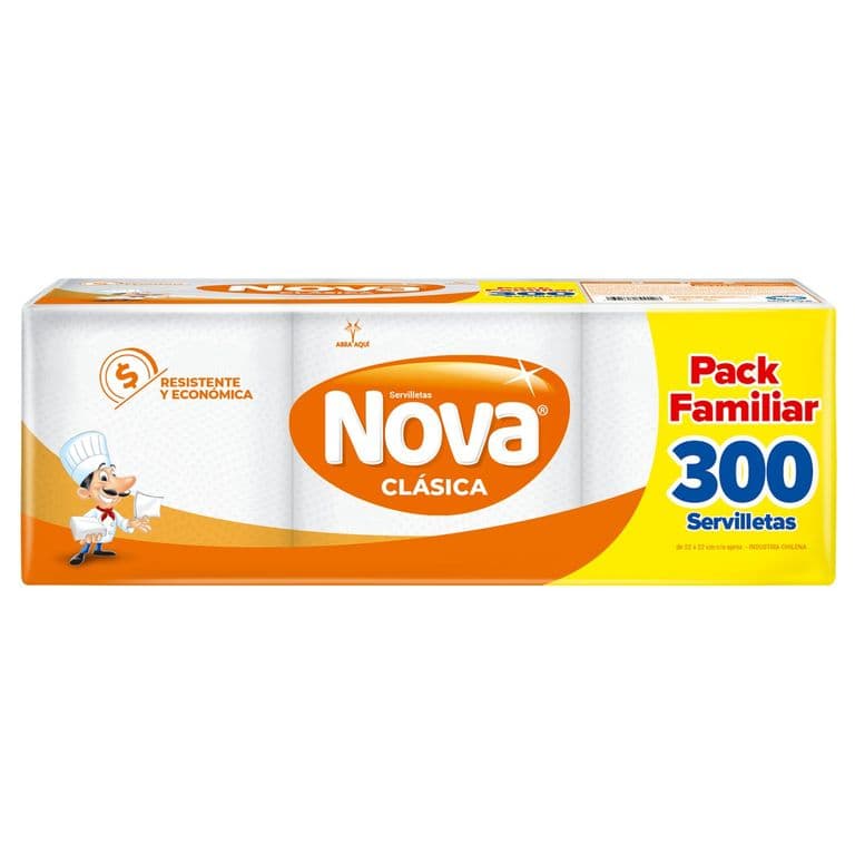 Servilletas Coctel Familiar Nova 300 un