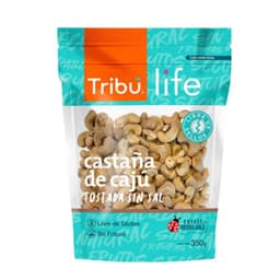 Castanas de Caju Tostadas sin Sal Tribu 350 g
