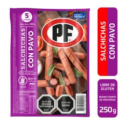 Salchicha con Pavo 250 gr PF 5 un